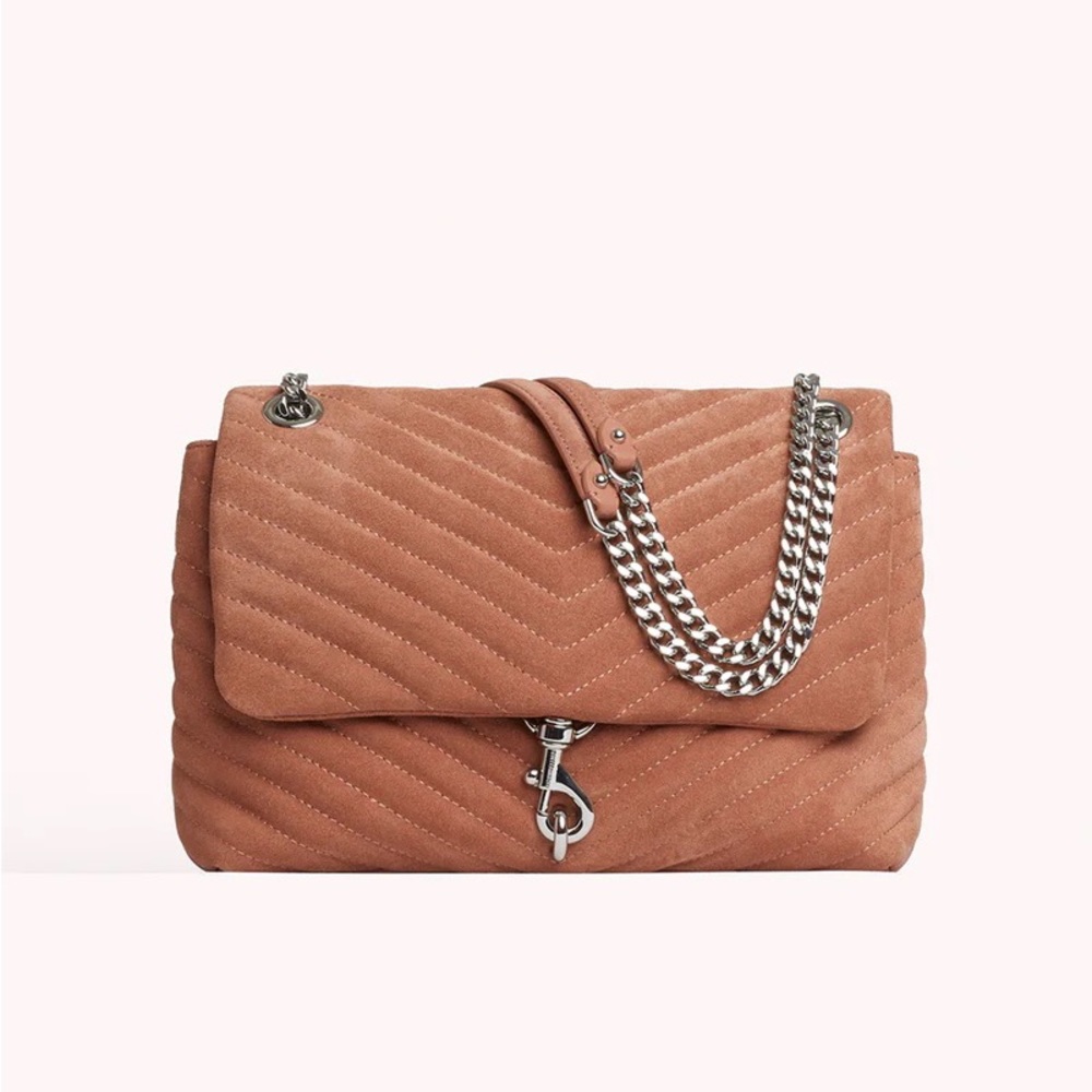 Rebecca Minkoff Edie in desert rose suede with SHW - NWT